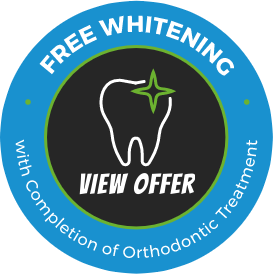 Free teeth whitening with completion of orthodontic treatment